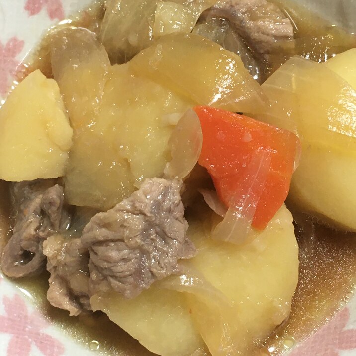 じゃがいも にんじん タマネギ 豚こま肉の肉じゃが レシピ 作り方 By Kodaru 楽天レシピ じゃがいも にんじん タマネギ 豚こま肉の肉じゃが レシピ 作り方 By Kodaru 楽天レシピ